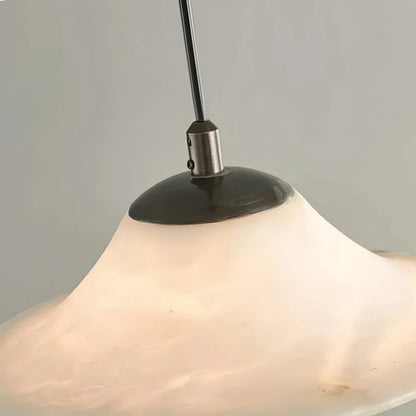 Alba Modern Saucer Alabaster Pendant Light