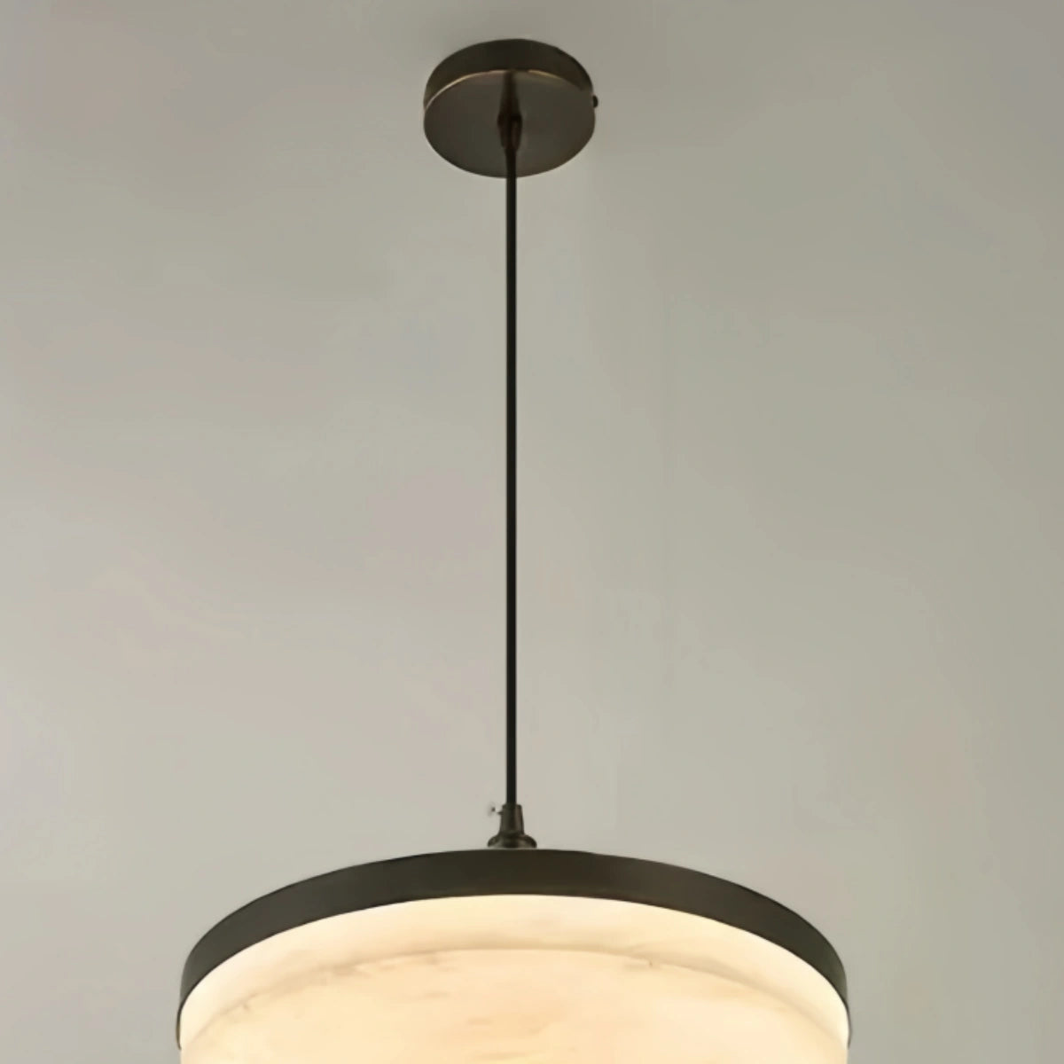 Alba Modern Alabaster Disc Pendant Light