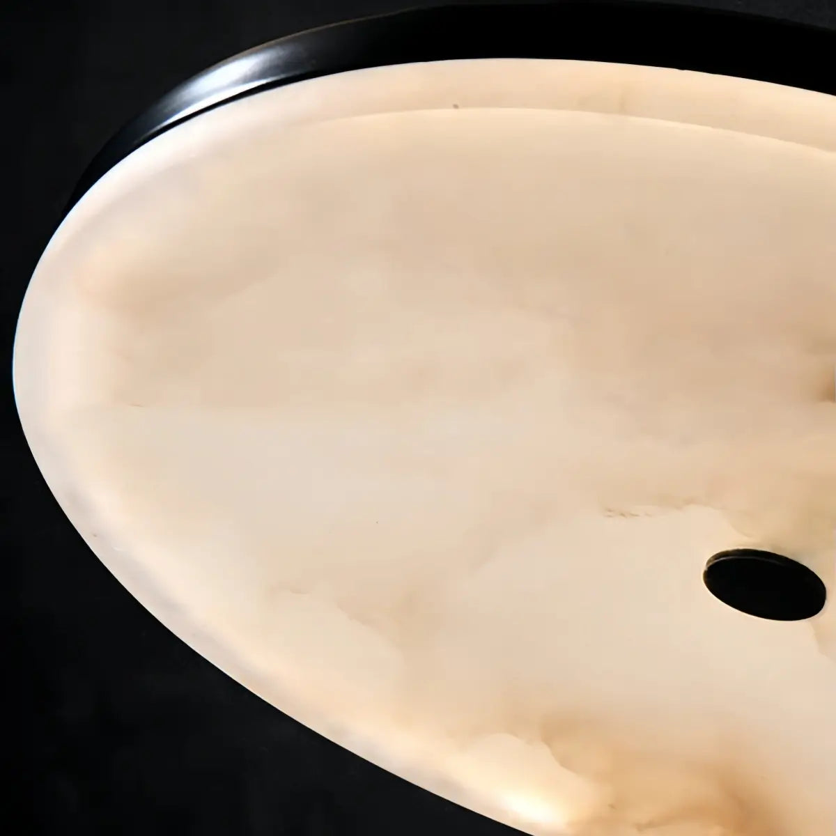 Alba Modern Alabaster Disc Pendant Light