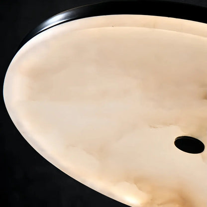 Alba Modern Alabaster Disc Pendant Light