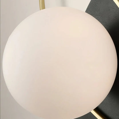 Vivara Modern Oval Wall Lamp – Frosted Glass Brass Black/White for Bedroom / Living Room