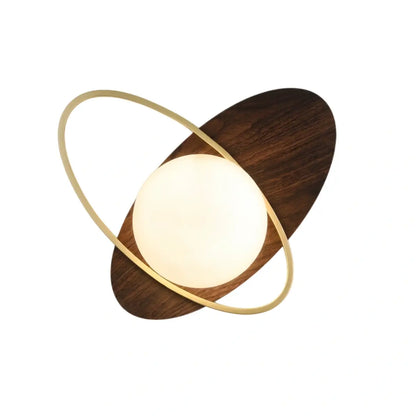 Vivara Modern Oval Wall Lamp – Frosted Glass Brass Black/White for Bedroom / Living Room