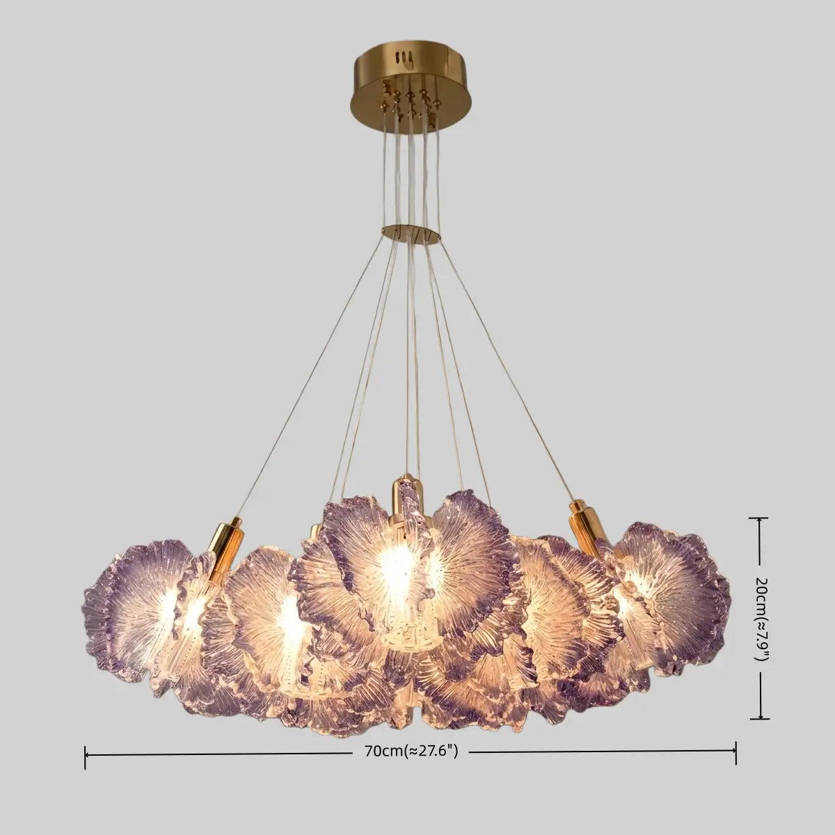 Vivara Modern Cloud Chandelier -- Colorful Acrylic White/Red/Purple/Blue for Dining Room
