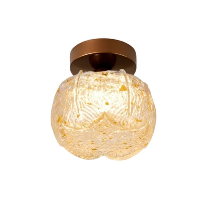 Vivara Modern Flush Mount Ceiling Light -- Metal & Resin Floral for Hallway Bathroom