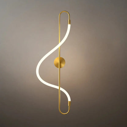 Arcato Artistic Musical Note Wall Lamp – Gold