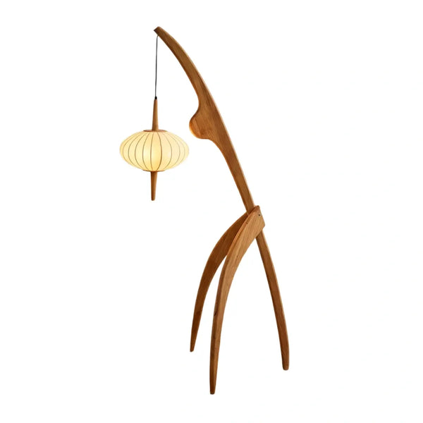 Zenno Mid-Century Modern Tripod Floor Lamp – Fabric