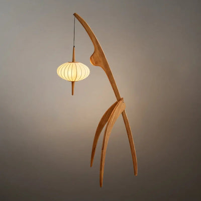 Zenno Mid-Century Modern Tripod Floor Lamp – Fabric