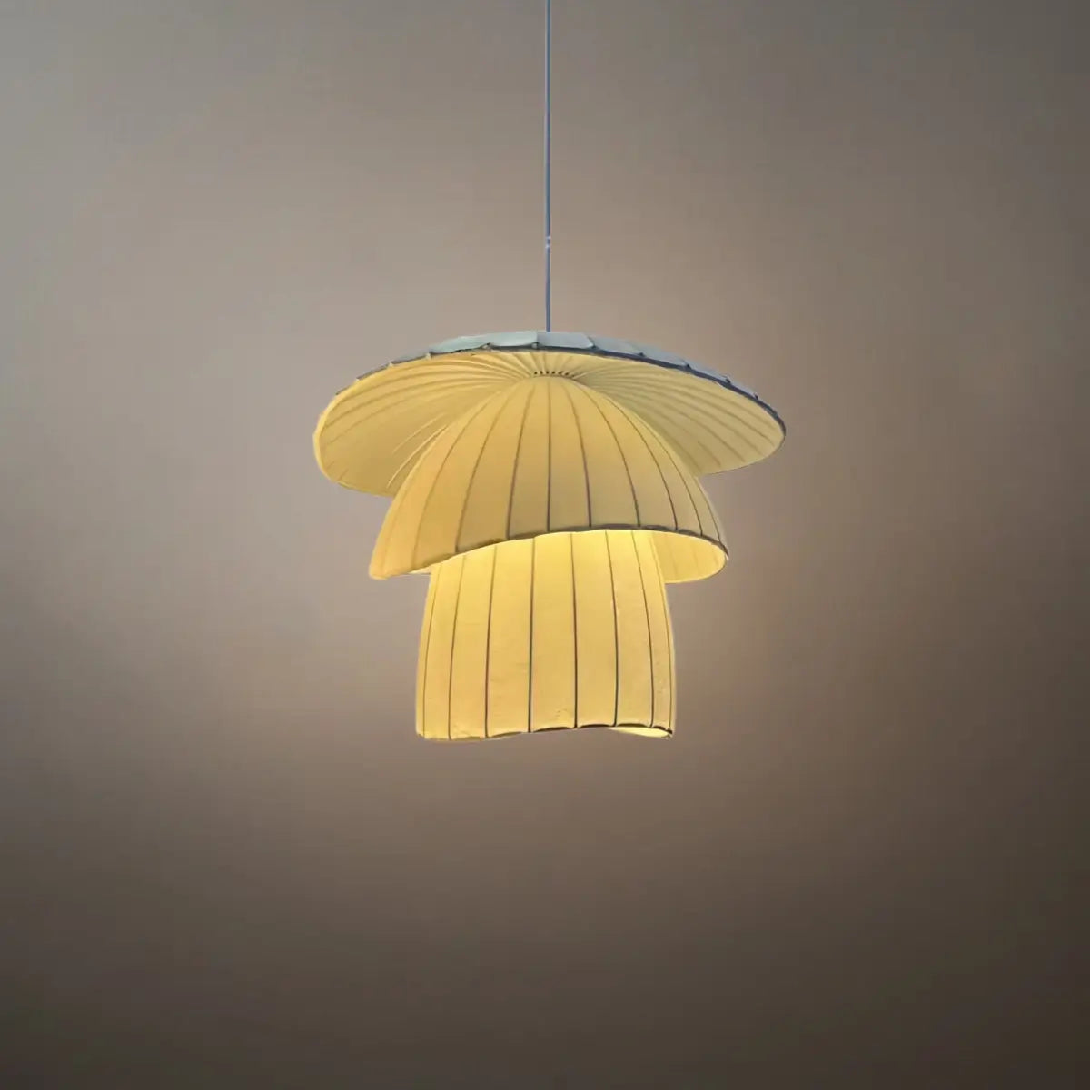 Zenno Minimalist Coir Silk Pendant Light – Natural