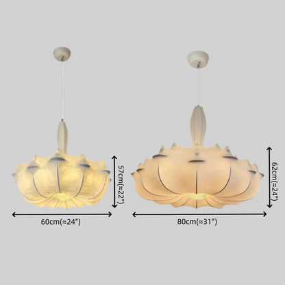 Nordic Silk Pendant Light -- White