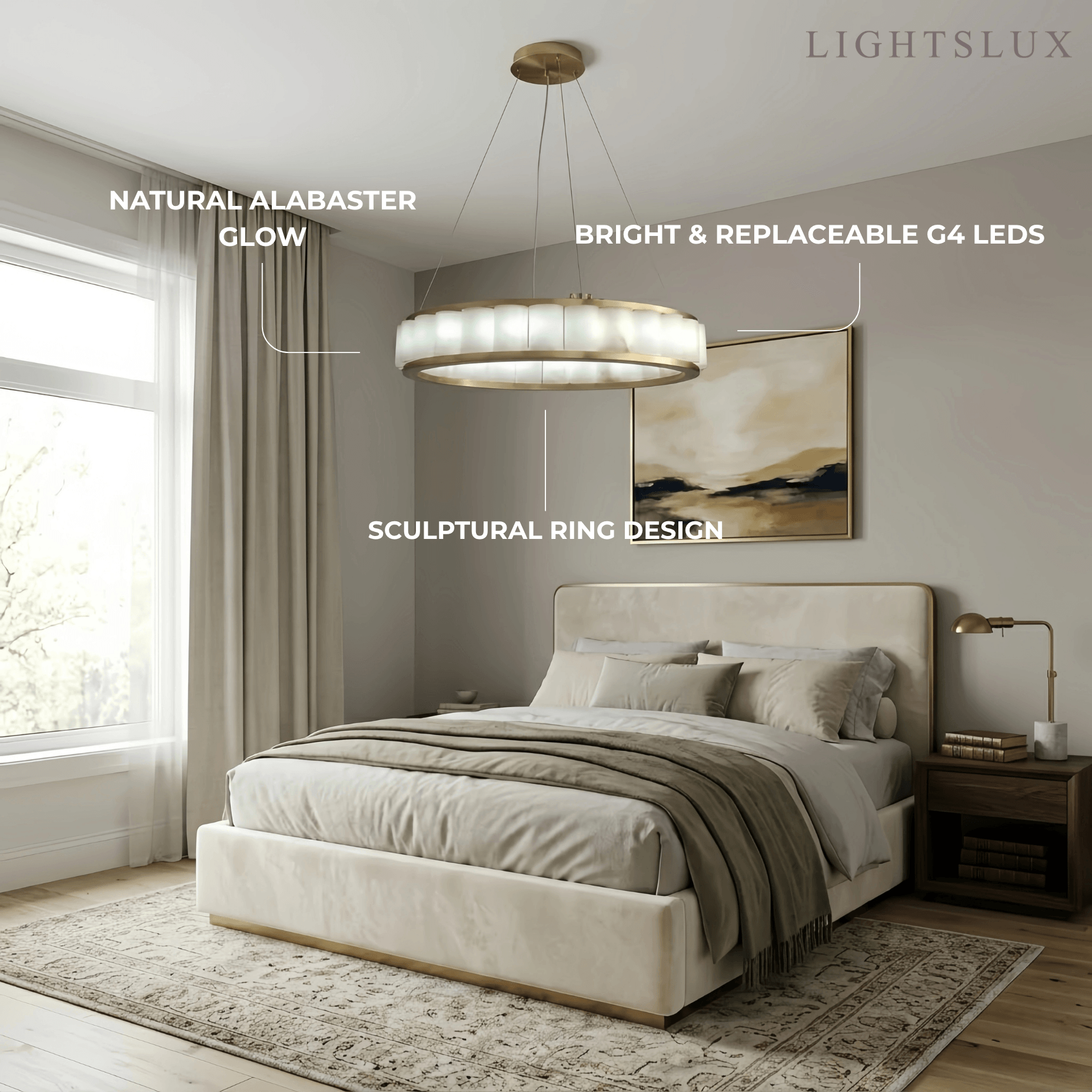 Modern_Alabaster_Pendant_Light_--_Gold