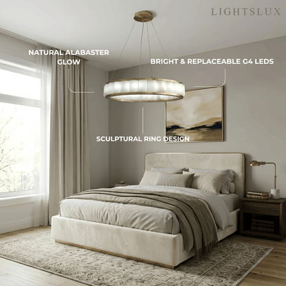 Modern_Alabaster_Pendant_Light_--_Gold