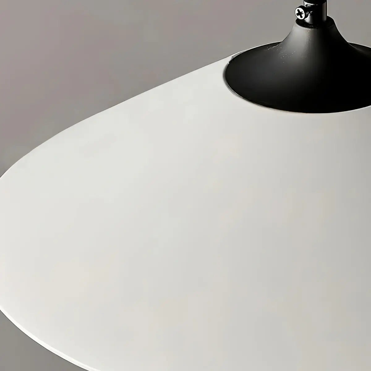 Modern Cone Pendant Light -- Leather Orange