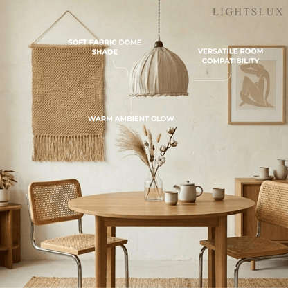 Zenno Minimalist Fabric Pendant Light 