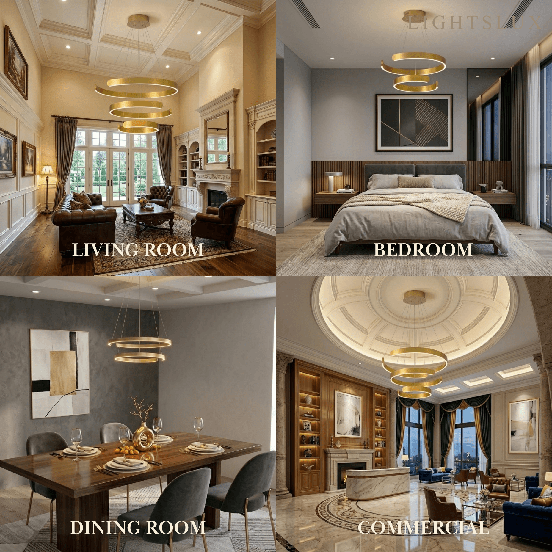 Vivara Modern Tiered Circular Chandelier