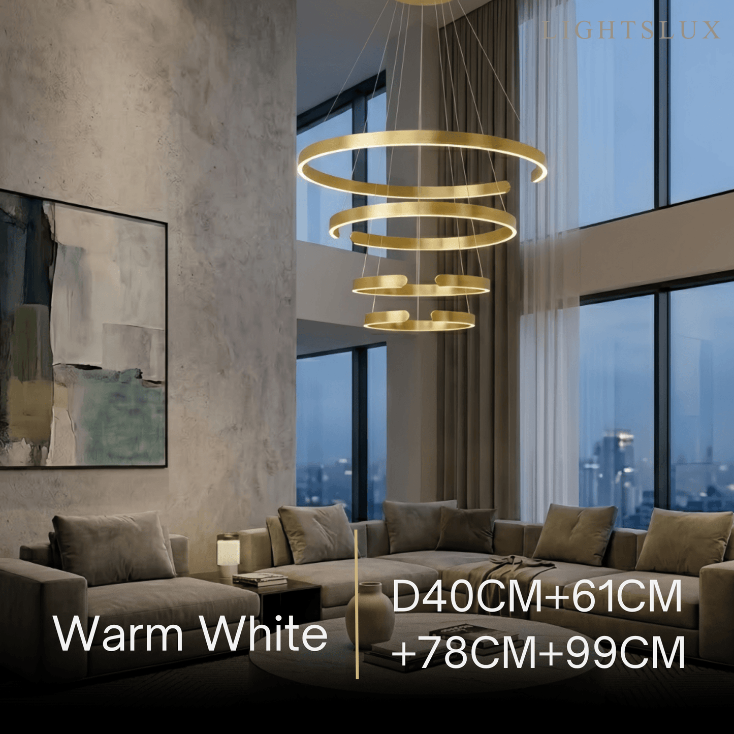 Vivara Modern Tiered Circular Chandelier