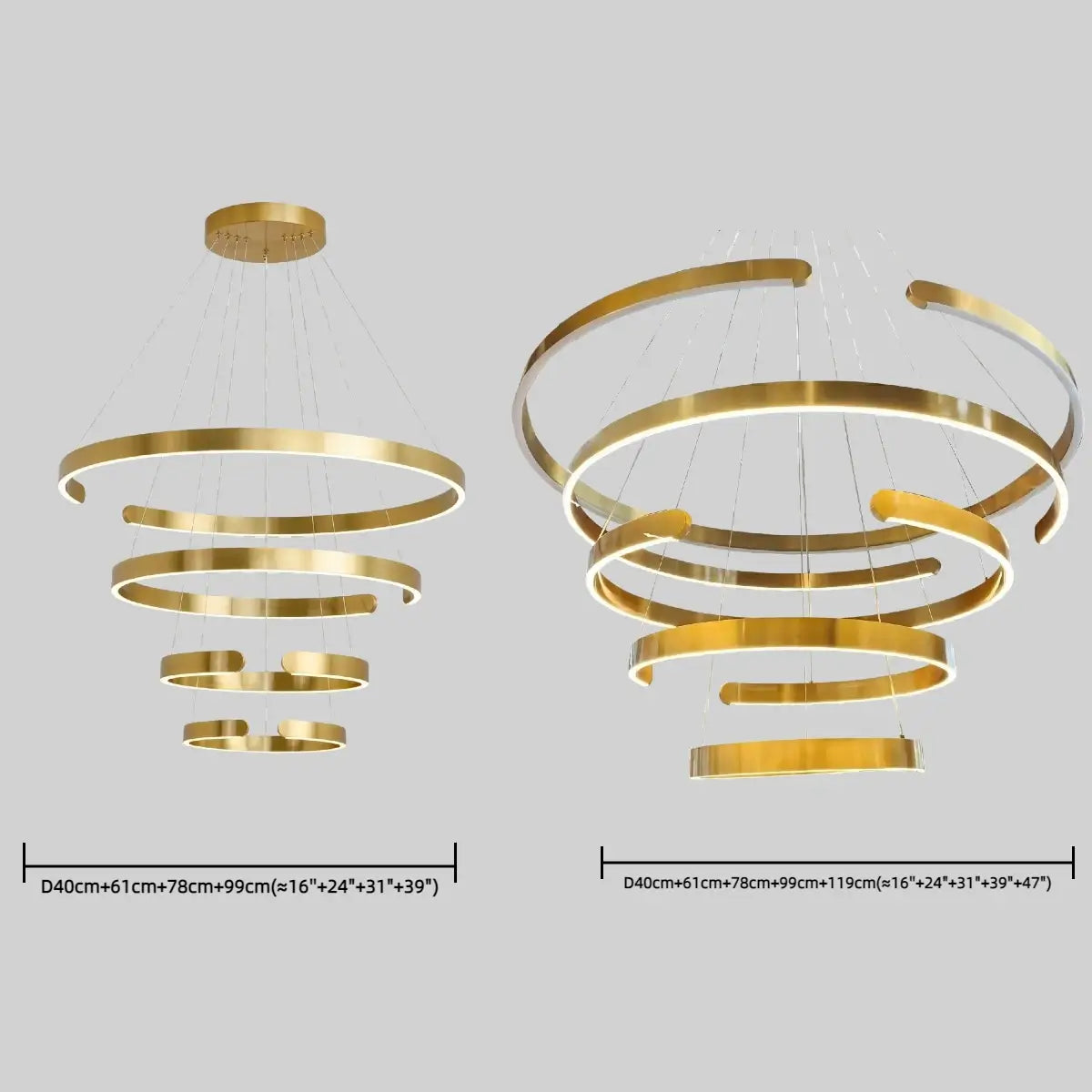 Vivara Modern Tiered Circular Chandelier