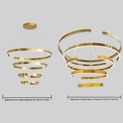 Vivara Modern Tiered Circular Chandelier