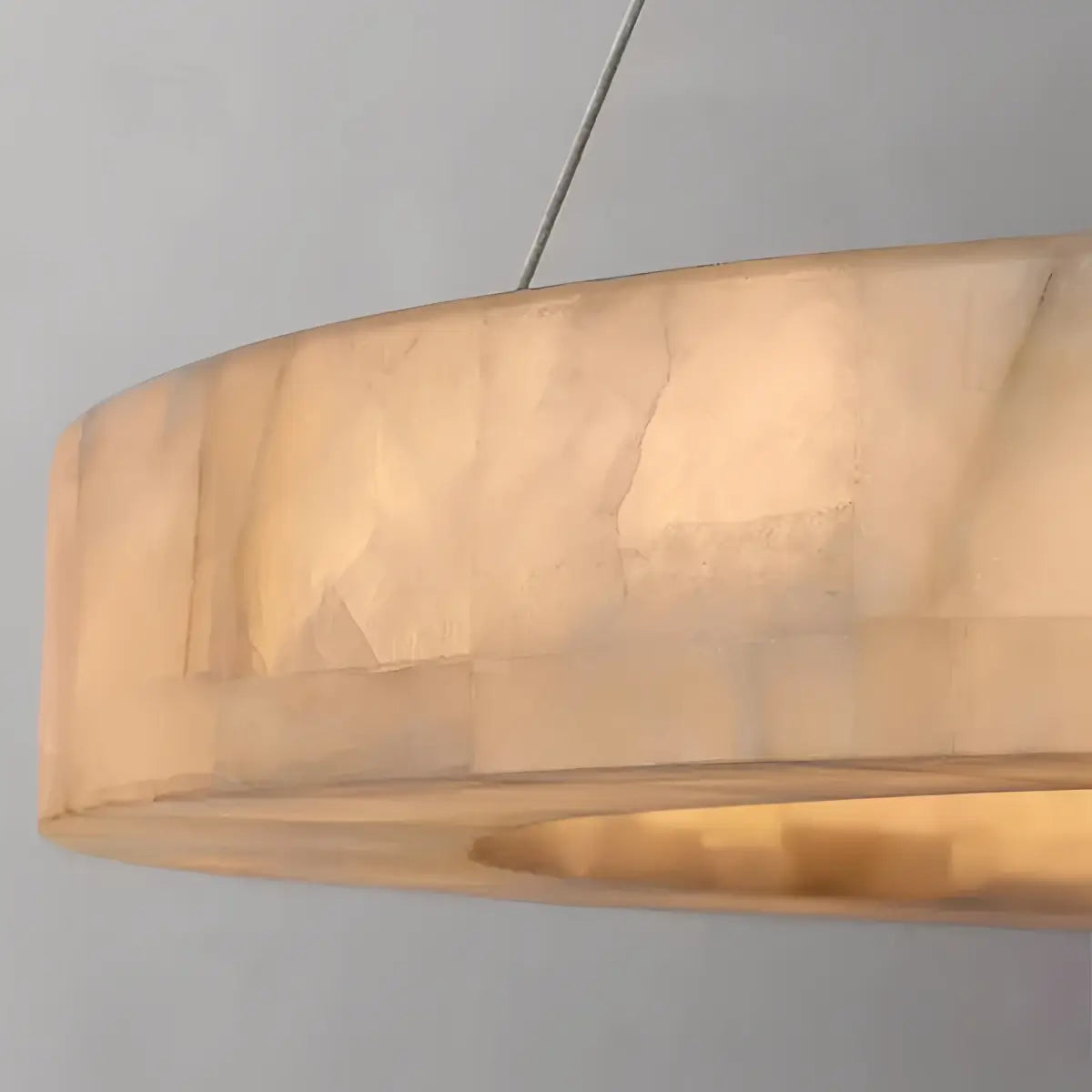 Alba Modern Alabaster Ring Chandelier