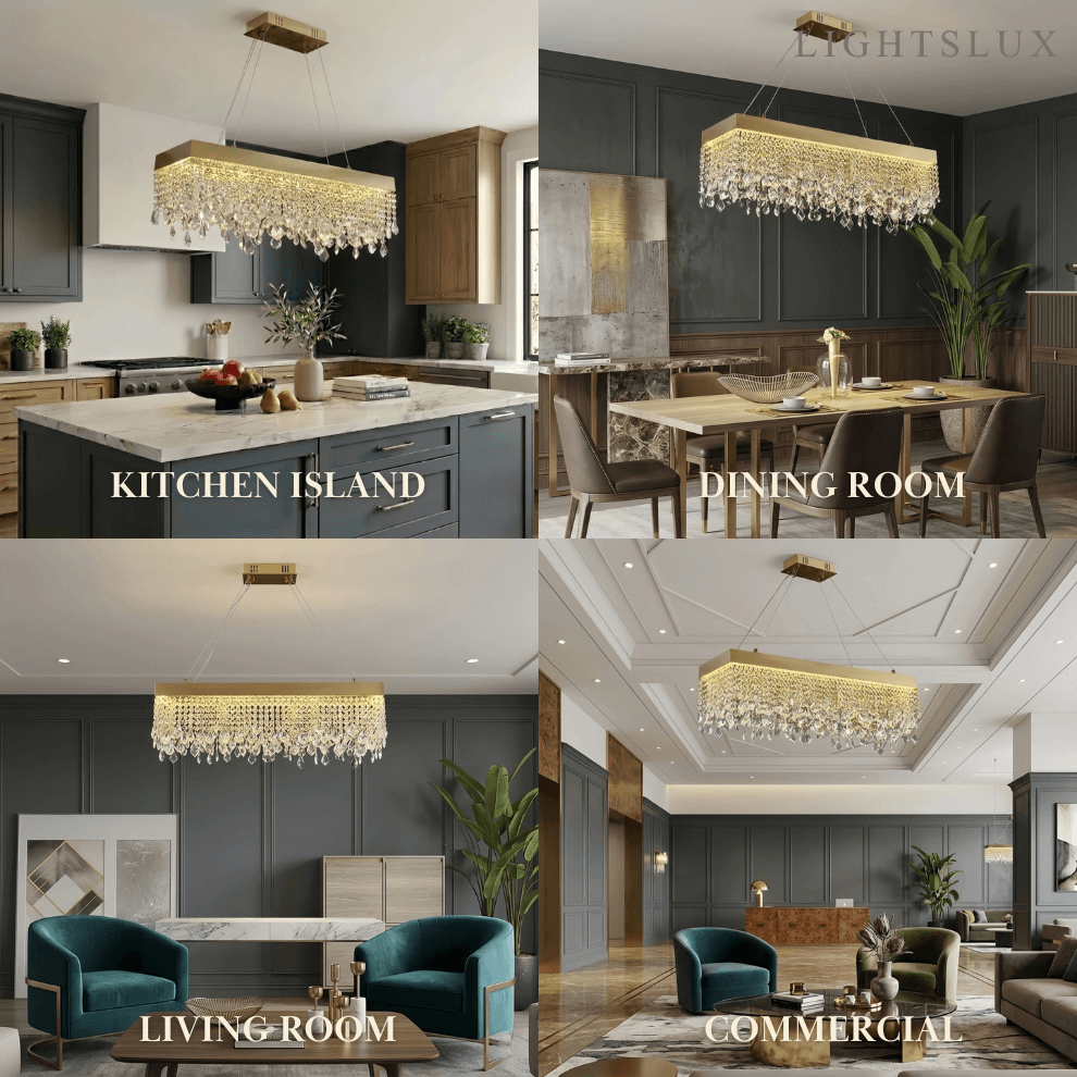 Excelis Art Deco Crystal Fringe Chandelier