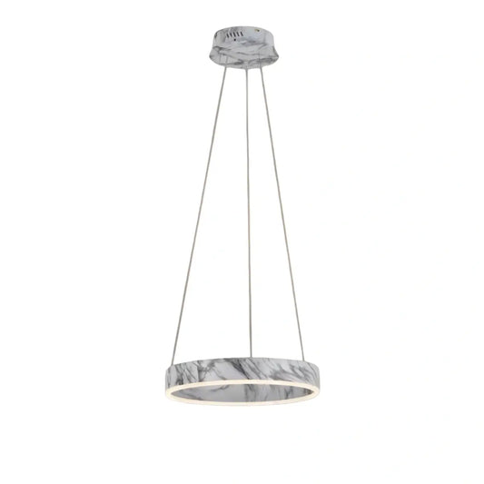 Contemporary Tiered Circular  Chandelier -- Marble