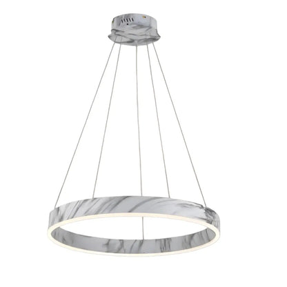 Contemporary Tiered Circular  Chandelier -- Marble