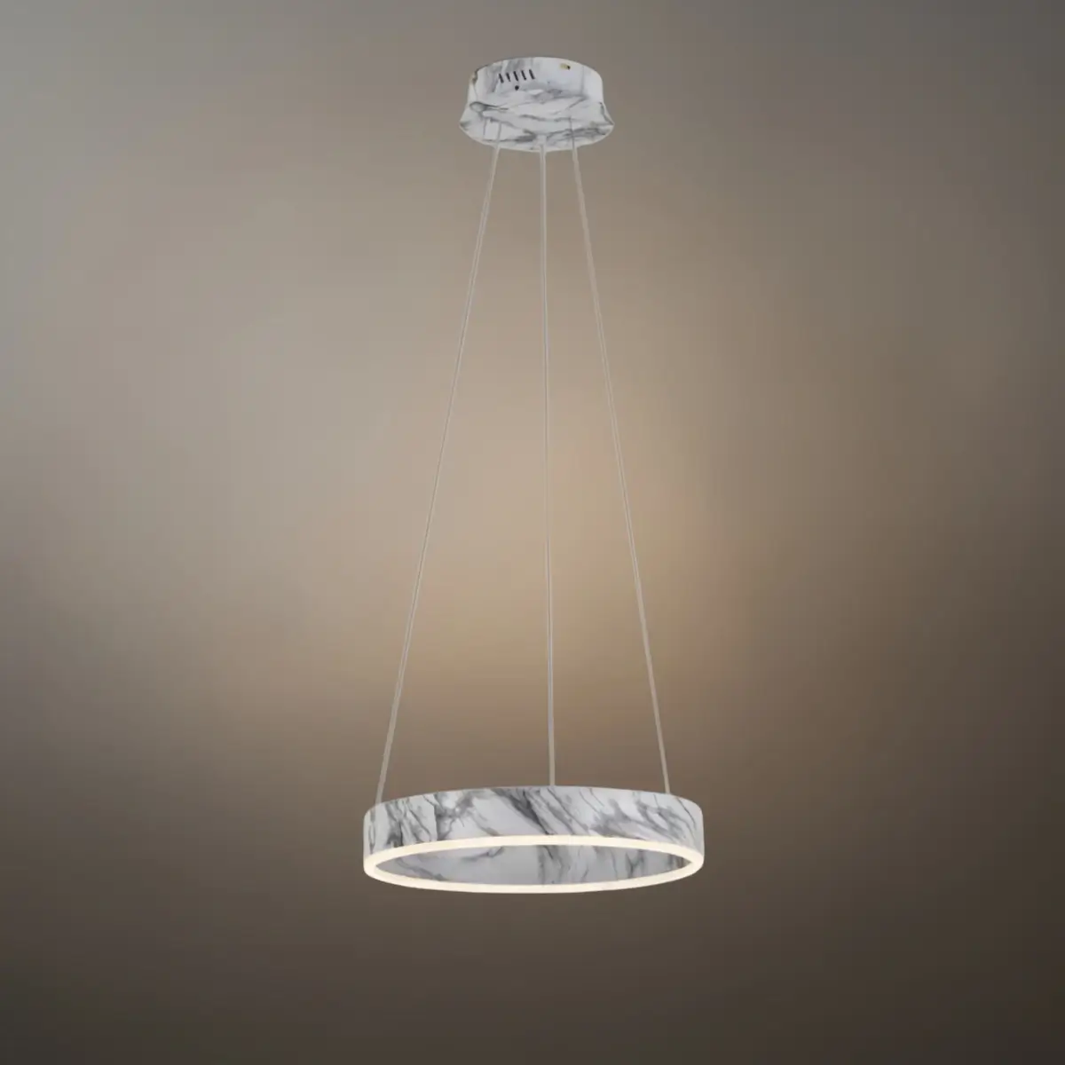 Contemporary Tiered Circular  Chandelier -- Marble
