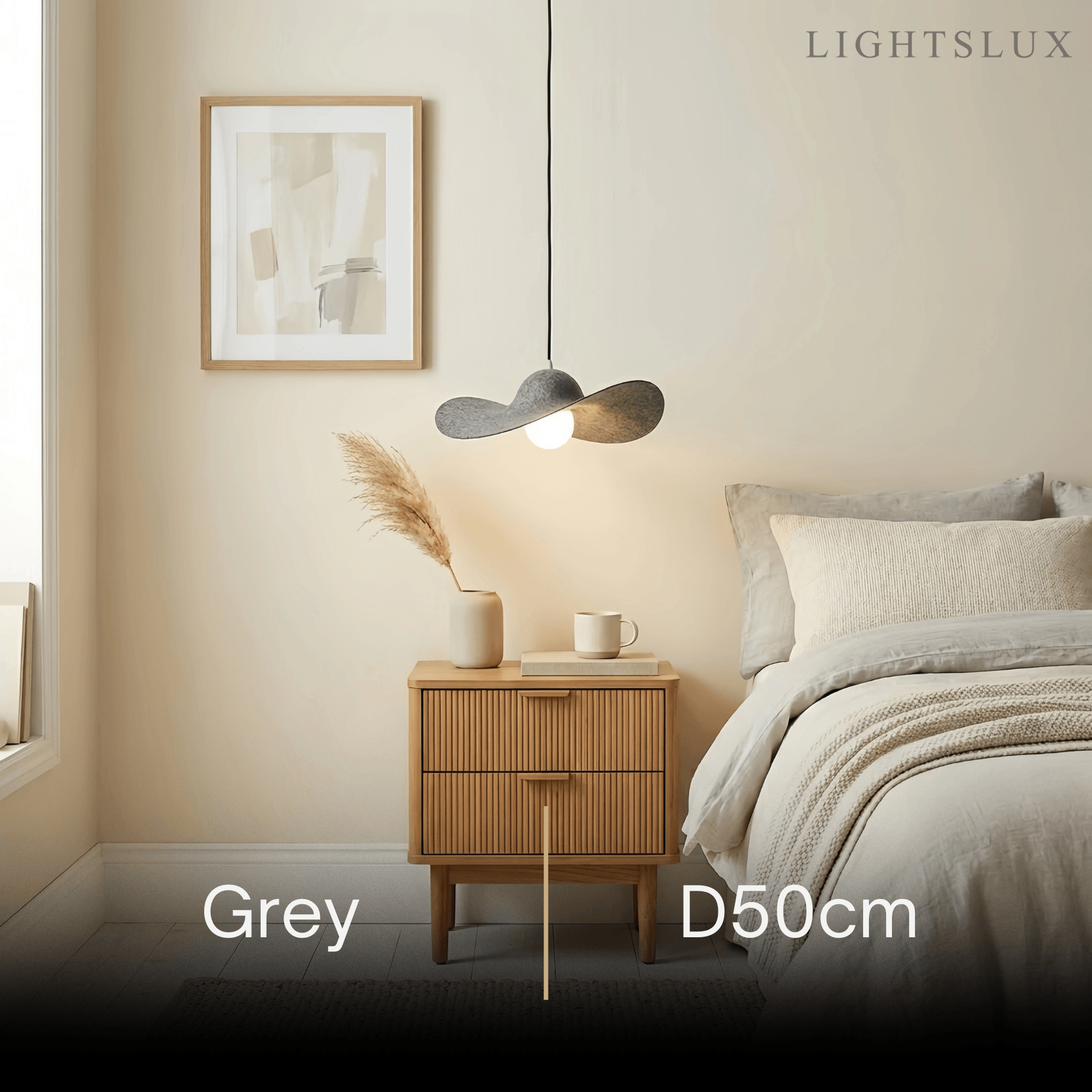 Nordic Felt Pendant Light -- Grey