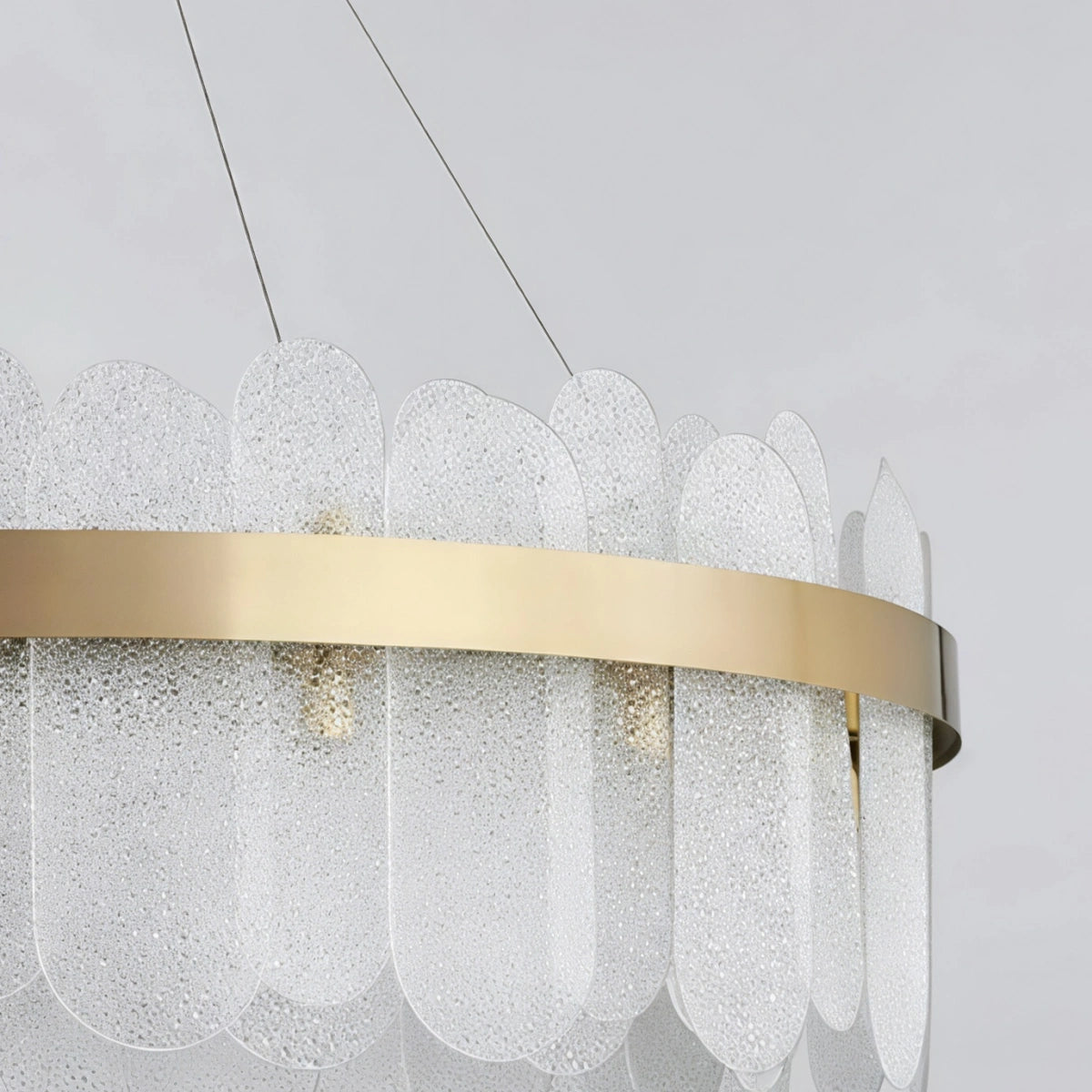 Excelis Elegant Circular Glass Chandelier 