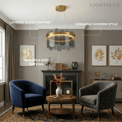 Elegant_Circular_Glass_Chandelier_--_Gold