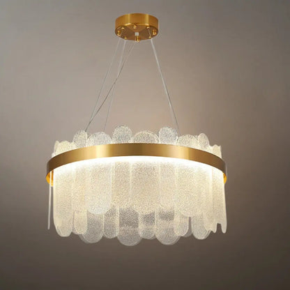 Elegant_Circular_Glass_Chandelier_--_Gold