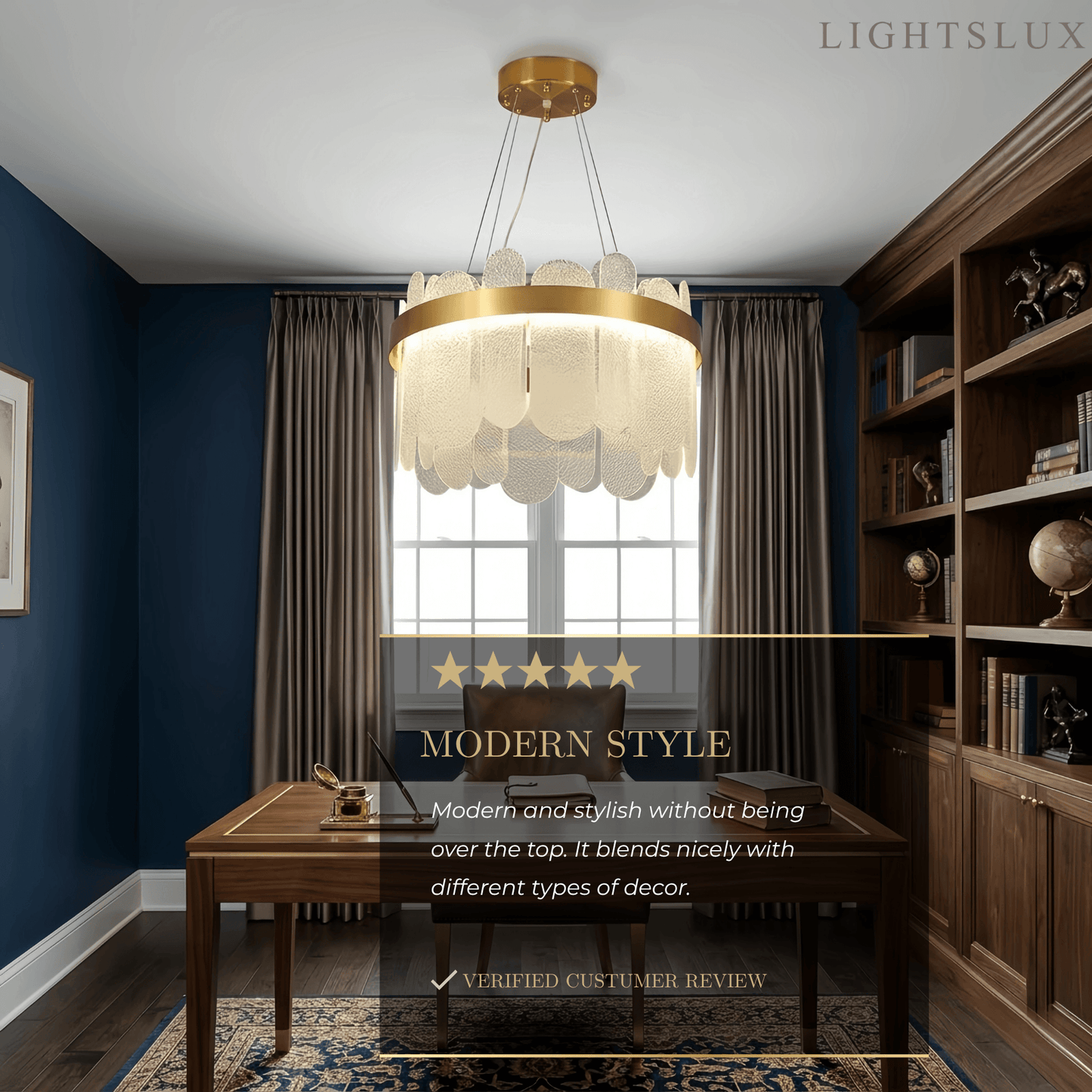 Elegant_Circular_Glass_Chandelier_--_Gold