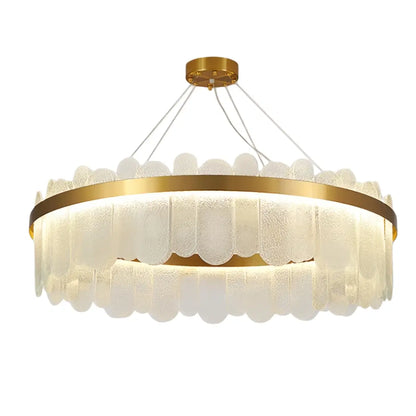 Elegant_Circular_Glass_Chandelier_--_Gold