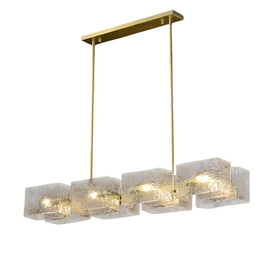 Elegant Straight Chandelier -- Gold