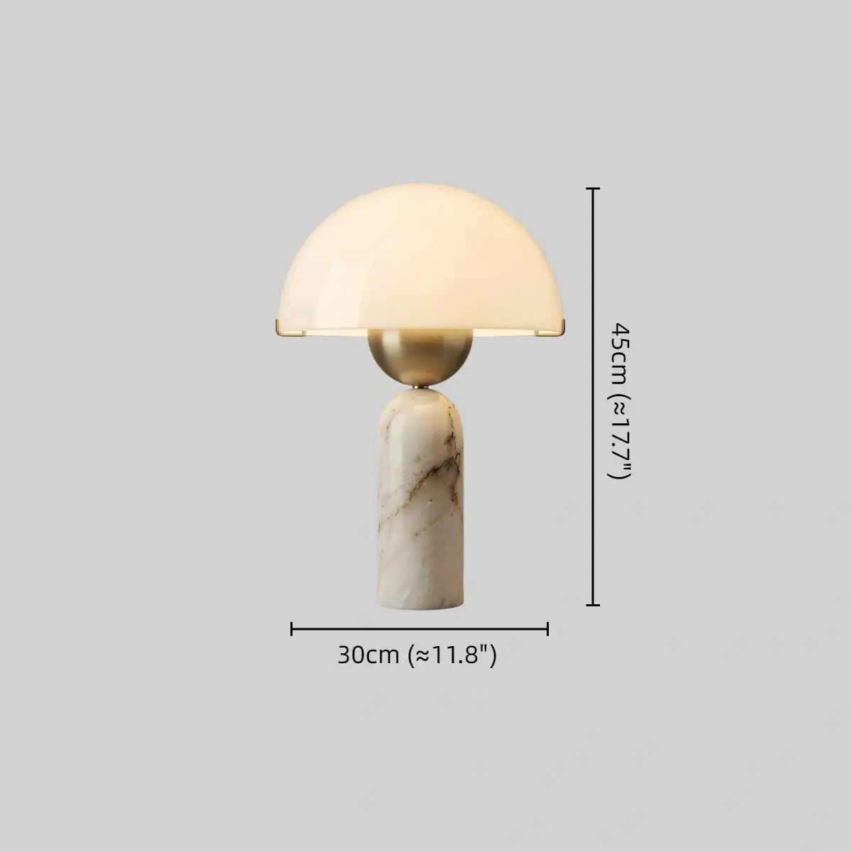 Alba Minimalist Alabaster Table Lamp