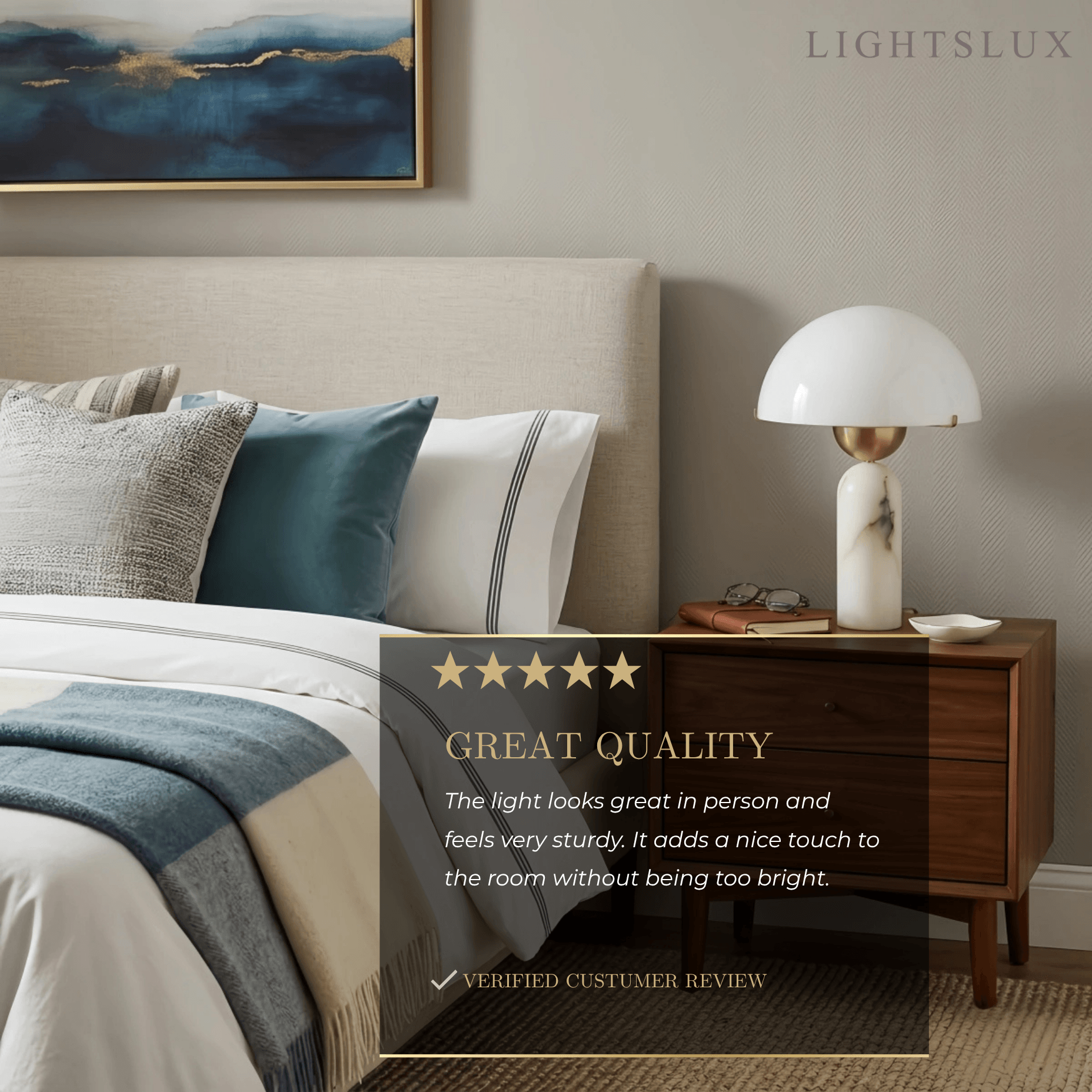 Alba Minimalist Alabaster Table Lamp