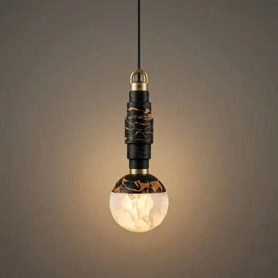 Alba Minimalist Marble Alabaster Pendant Lamp