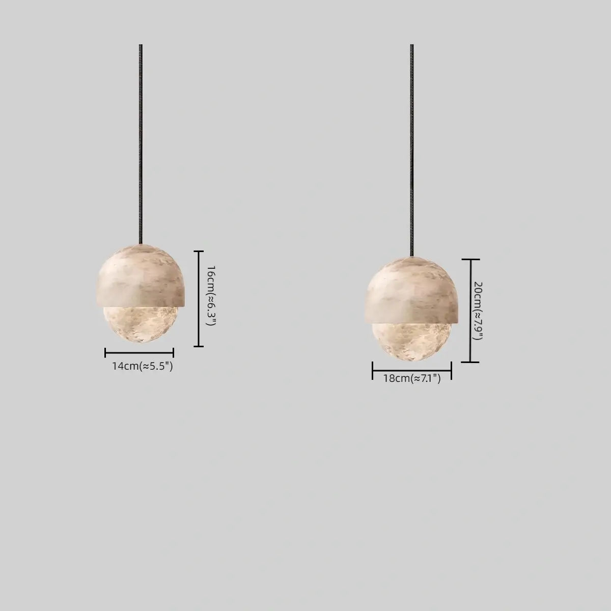 Alba Modern Alabaster Pendant Light