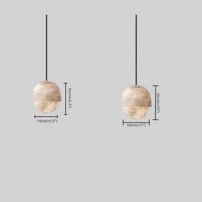 Alba Modern Alabaster Pendant Light
