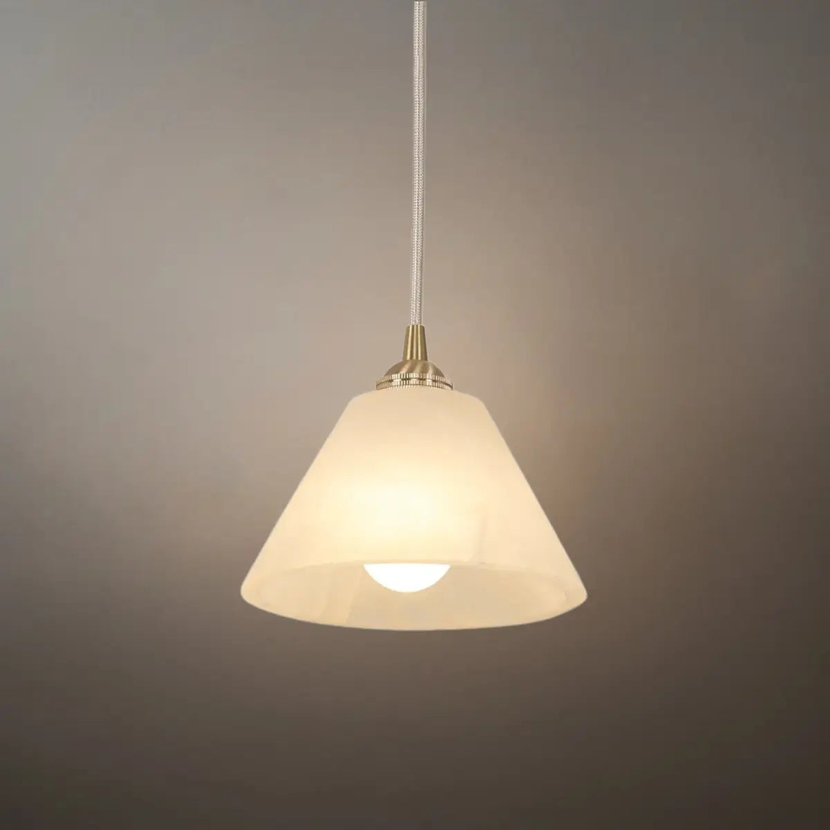  Alba  Minimalist Alabaster Pendant Light – White