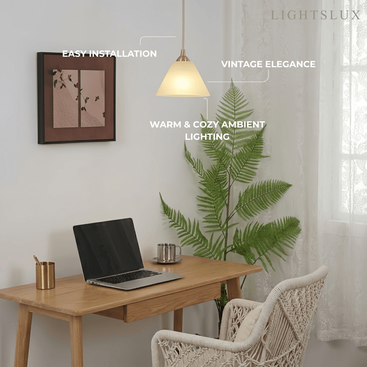 Alba  Minimalist Alabaster Pendant Light – White