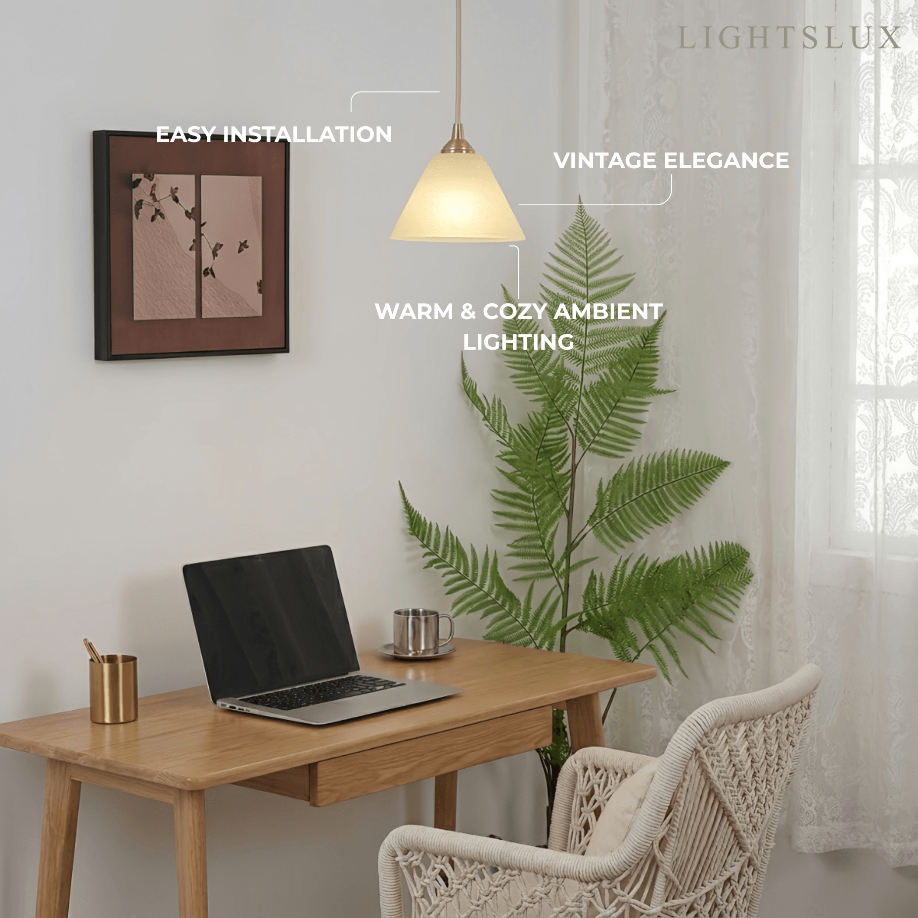 Alba  Minimalist Alabaster Pendant Light – White