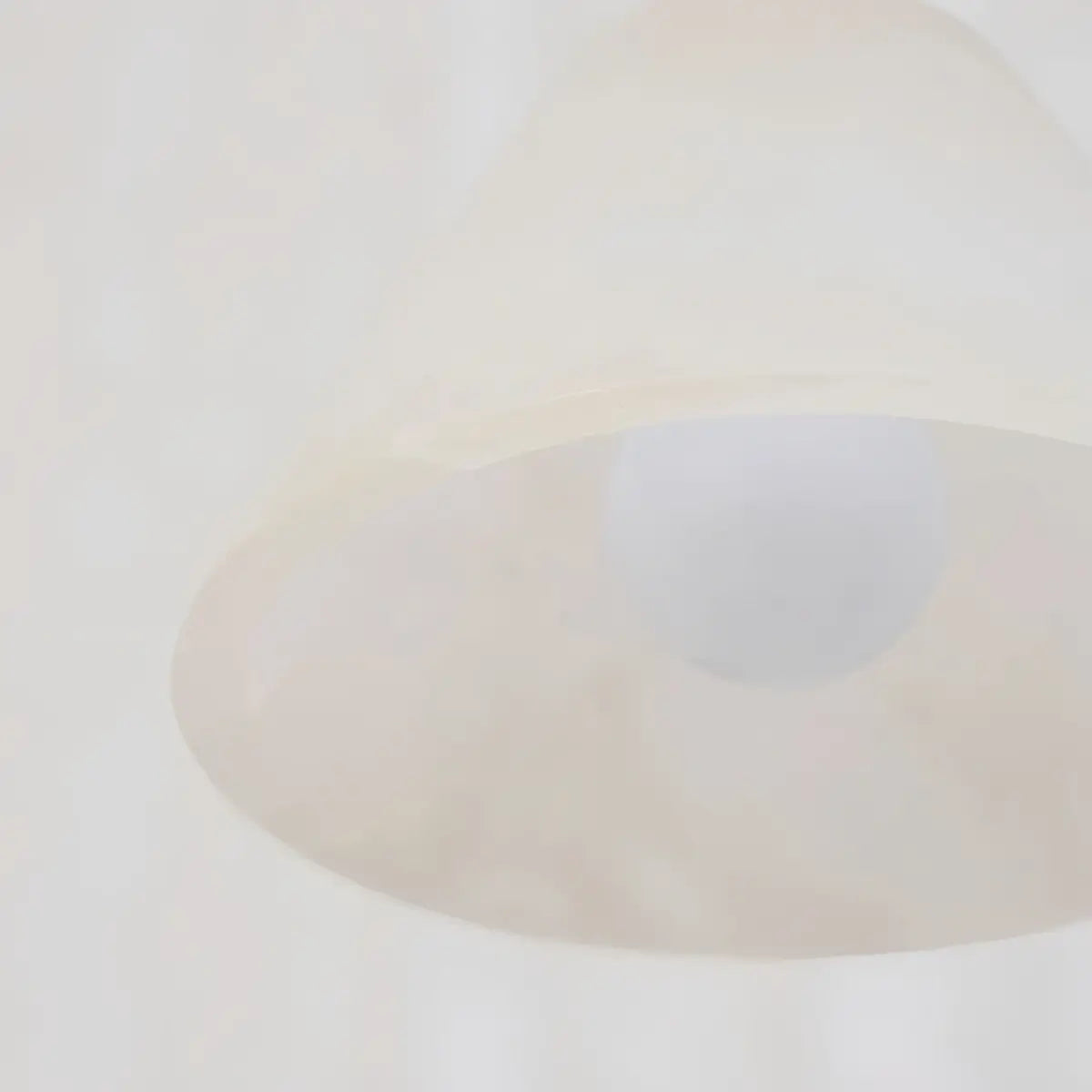  Alba  Minimalist Alabaster Pendant Light – White