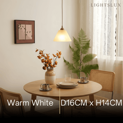  Alba  Minimalist Alabaster Pendant Light – White