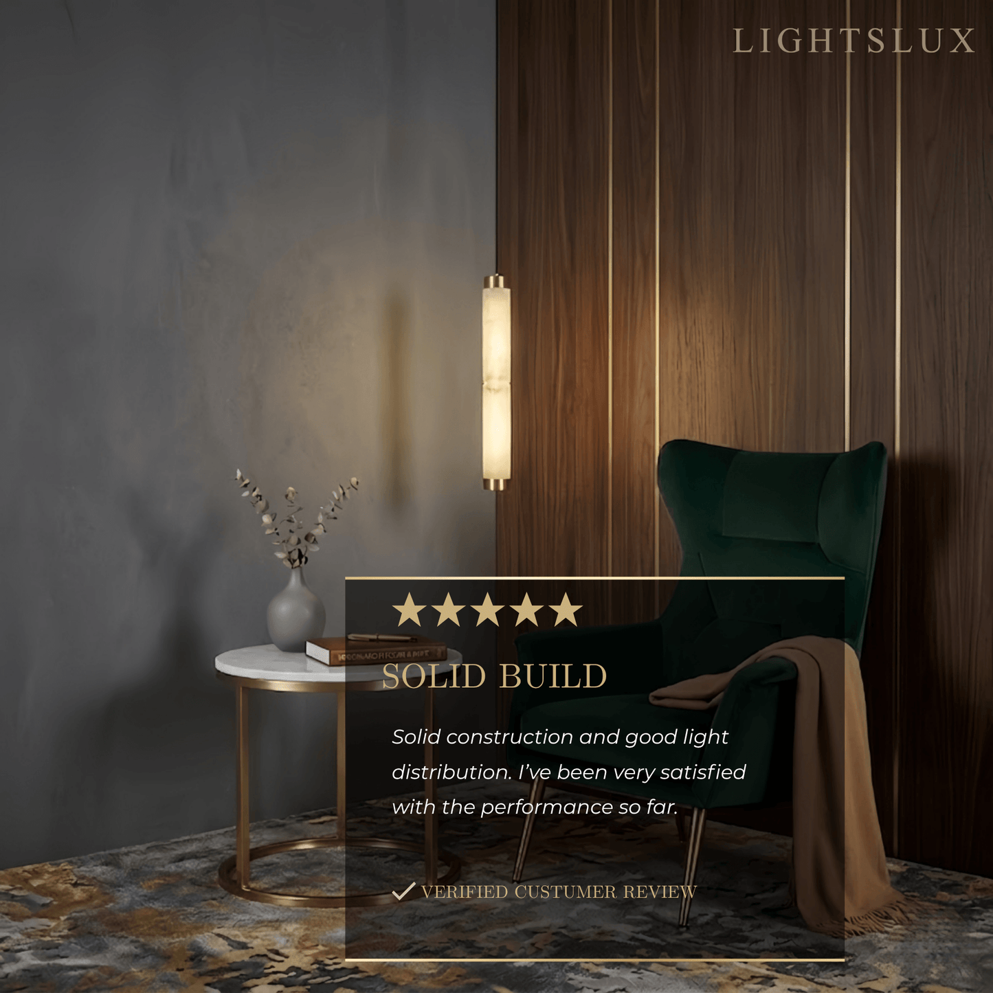 Alba Modern Alabaster Pendant Light – Brass & White