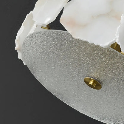 Alba Modern Alabaster Glass Ceiling Light 