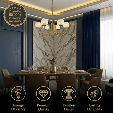 Alba Modern Minimalist Globe Chandelier