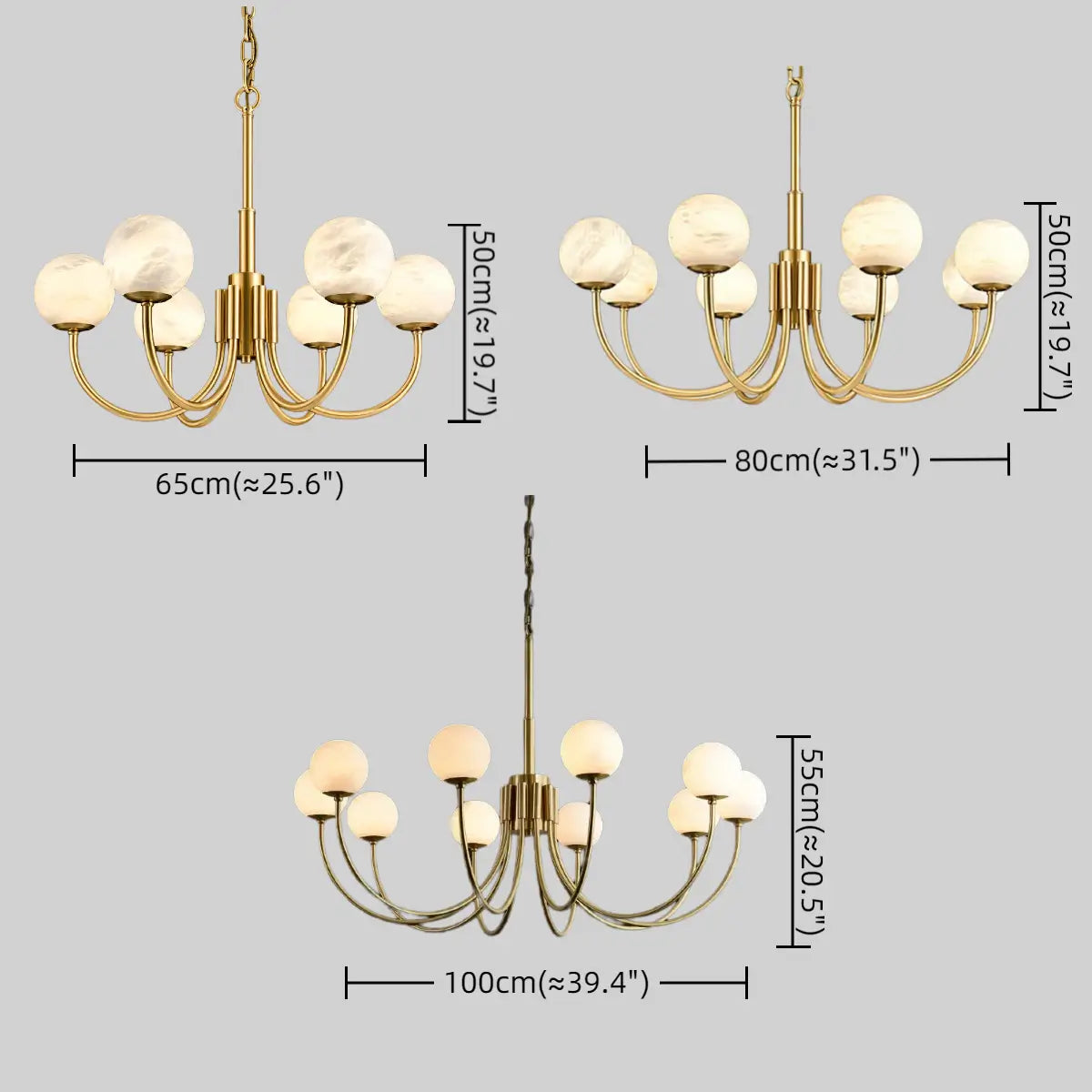 Alba Modern Minimalist Globe Chandelier