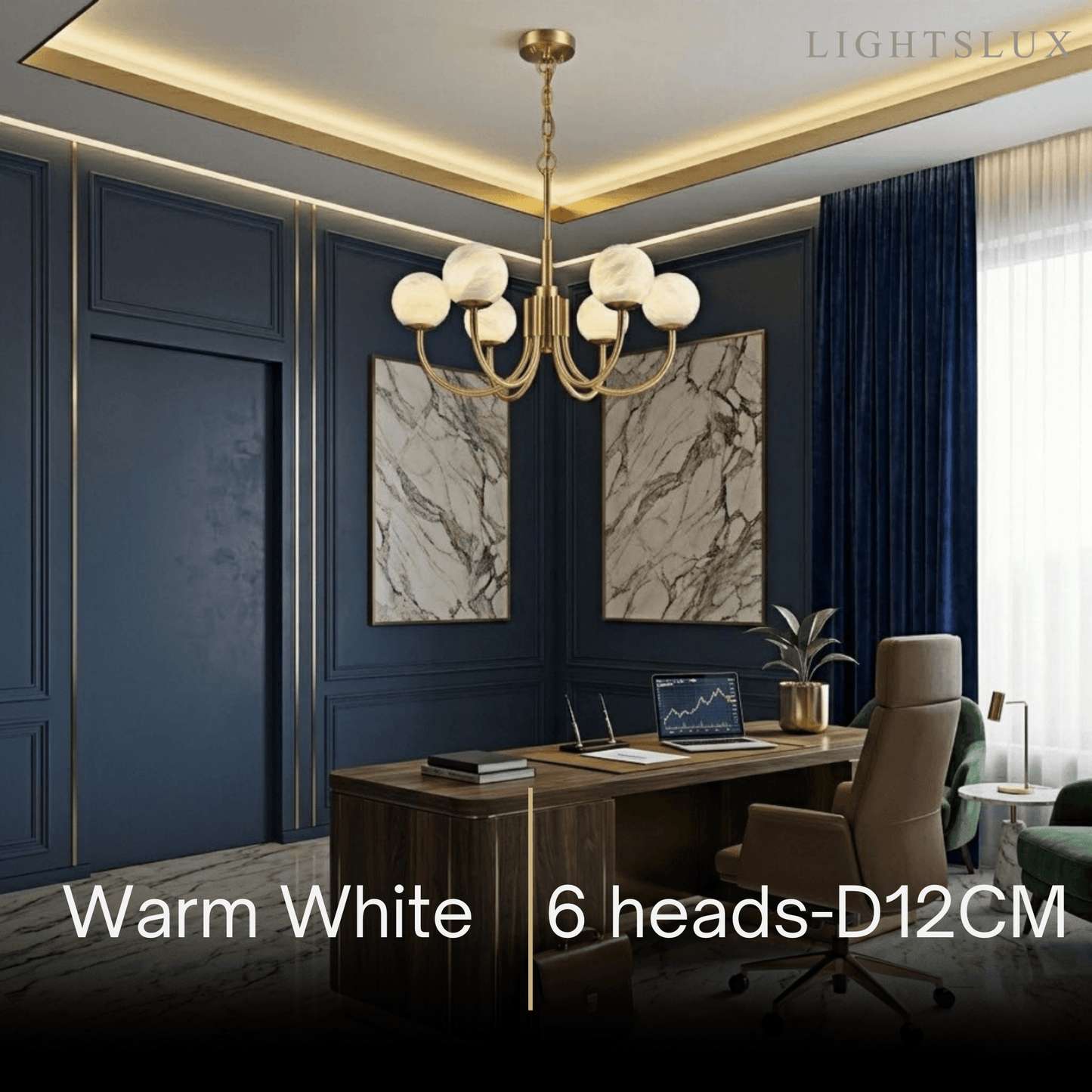 Alba Modern Minimalist Globe Chandelier