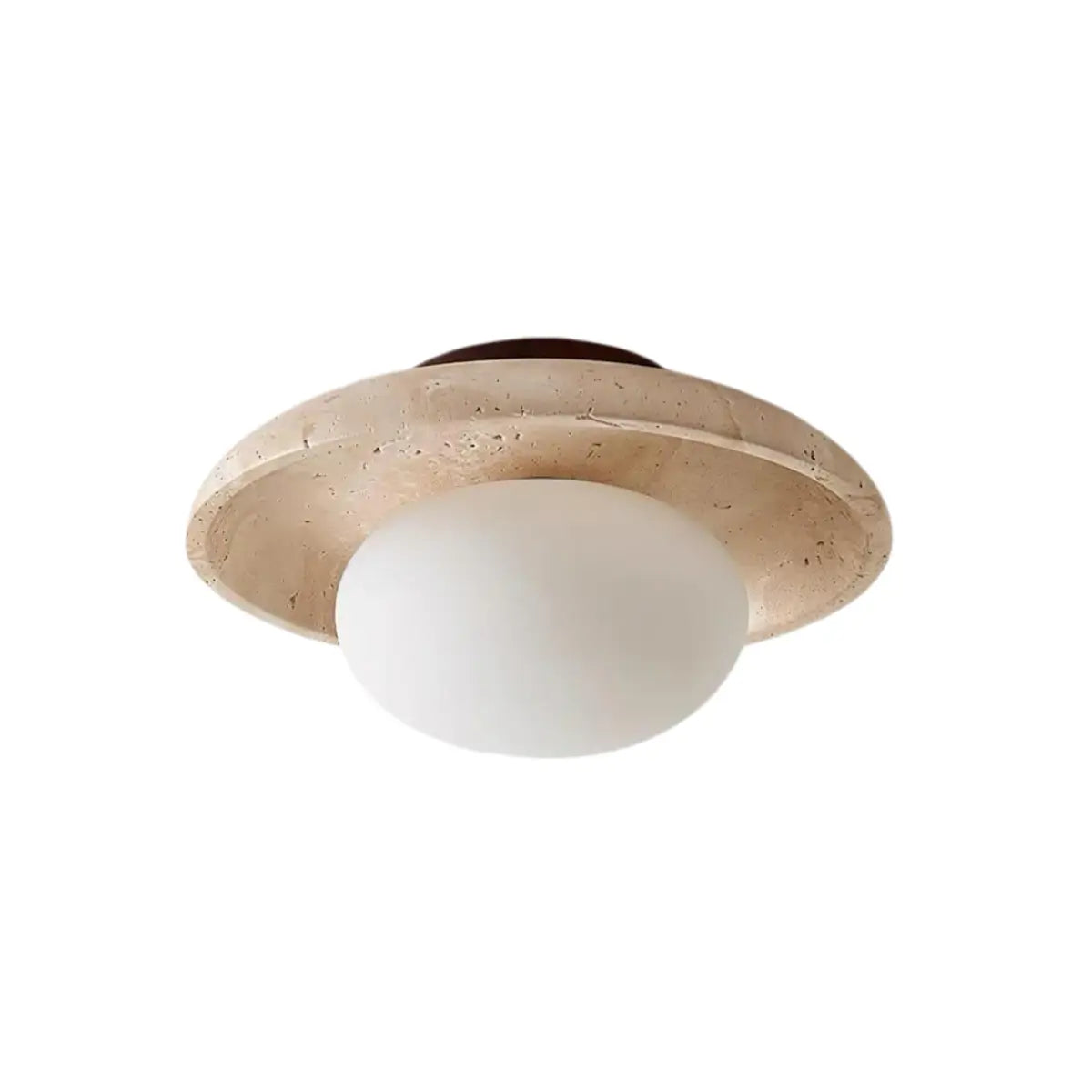 Strata Minimalist Travertine Ceiling Light