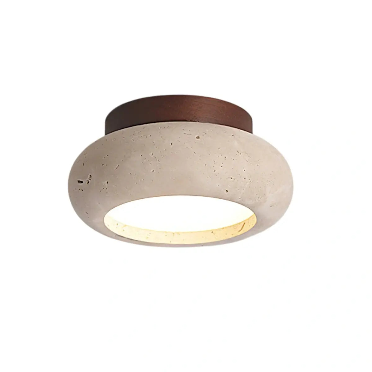 Strata Japanese Style Travertine Ceiling Light